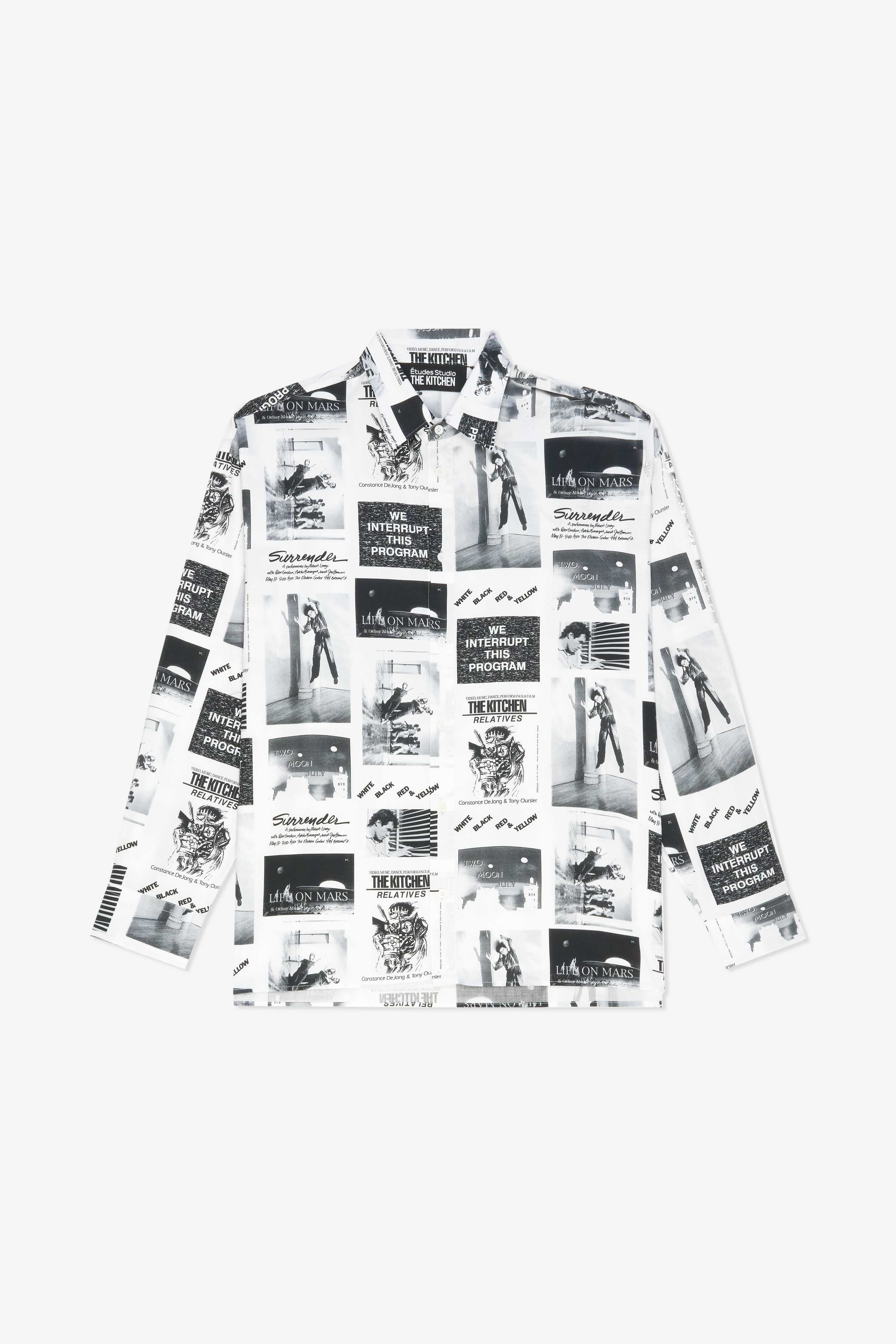 Oversize Shirt All Over Print White - 46